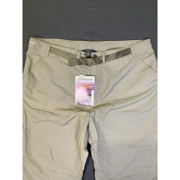 Cloudveil Cool Touch Plus Pants Hiking & Fishing Belted Mens 40 Y2K NWT Gorpcore - Picture 2 of 14